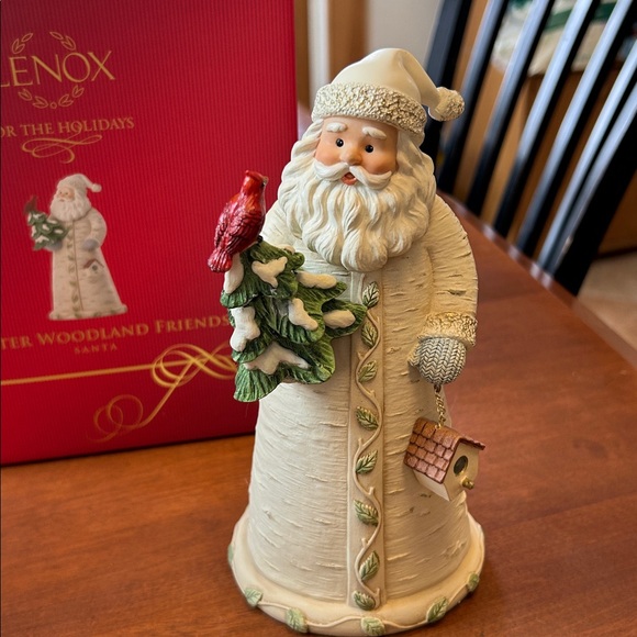 Lenox Winter Woodland Santa with Red Cardinal - Picture 2 of 7